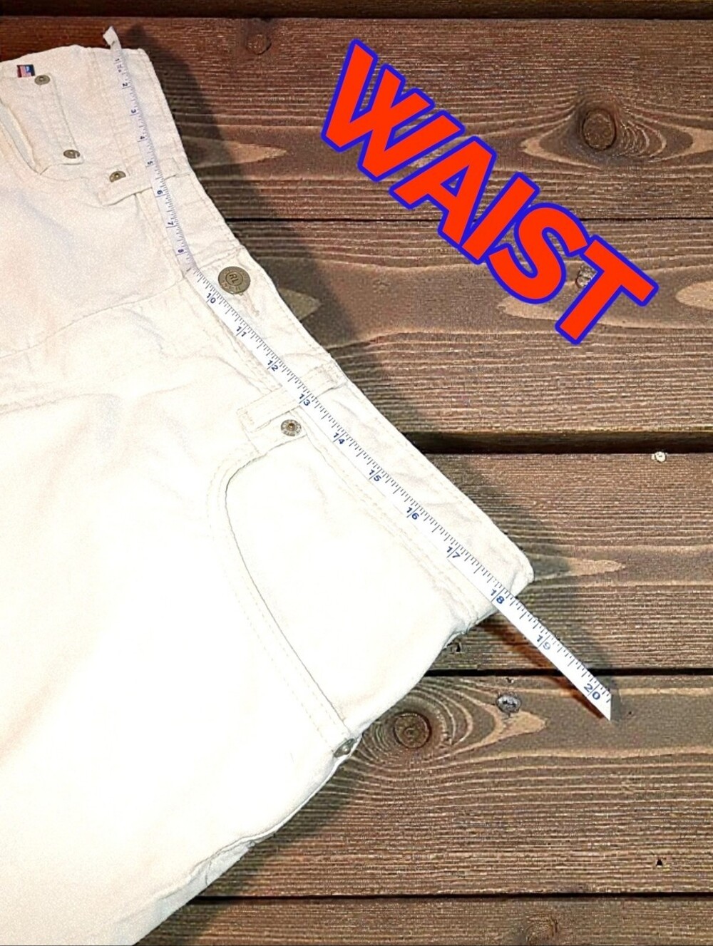 VTG RL Polo Jeans Co. 2.5" Saturday Shorts Khaki Sz. 14 - Picture 6 of 7